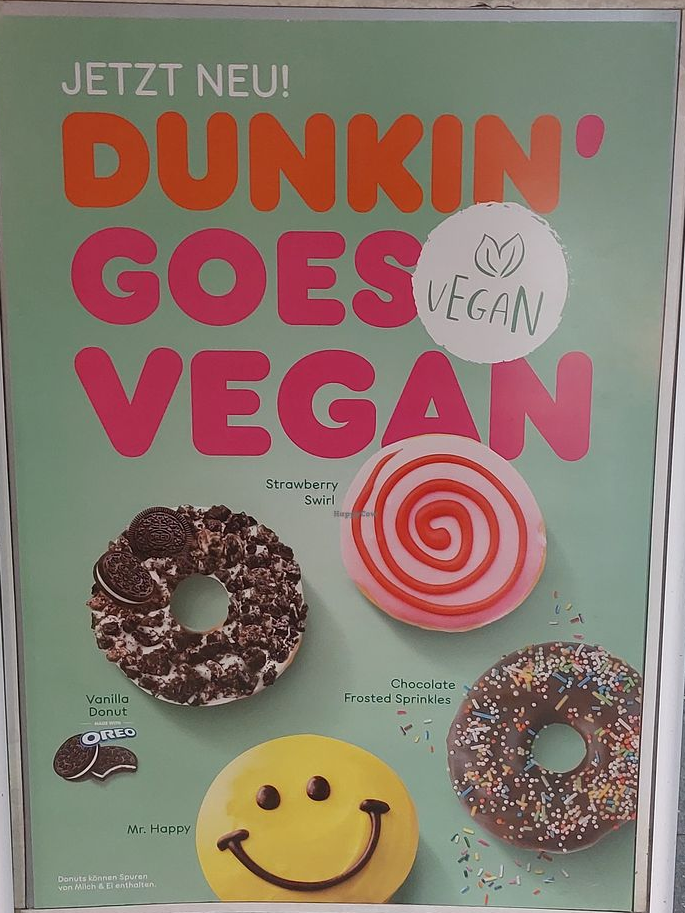 vegan dunkin donats- vegan food in Germany